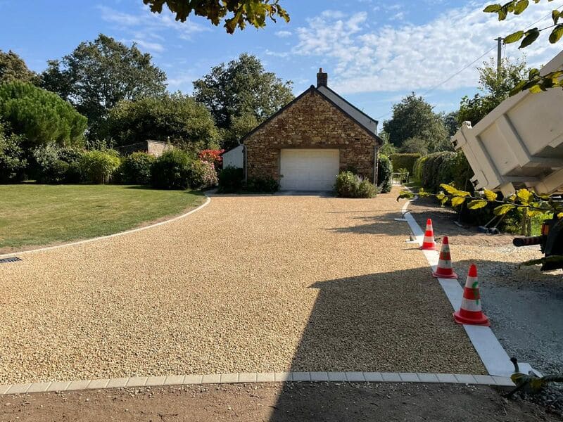 chantier enrobage particulier après
