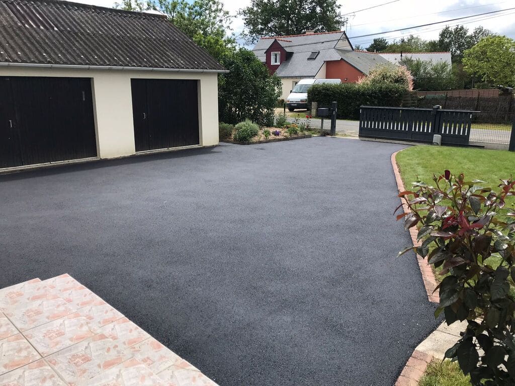chantier enrobage particulier après