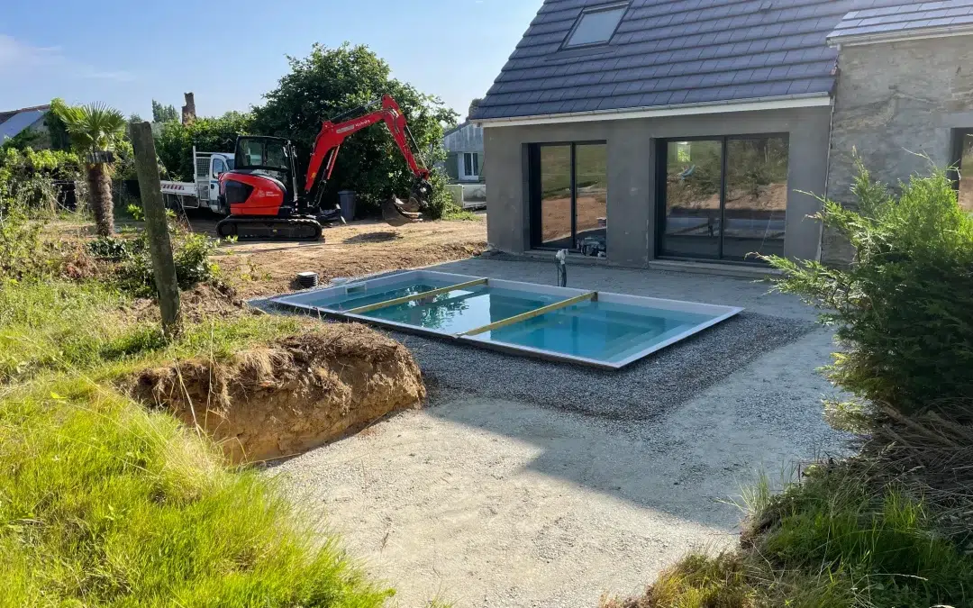 Pose d’une Piscine coque 7×3,50m